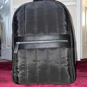 Zara Man Black Quilted Nylon Men's Backpack